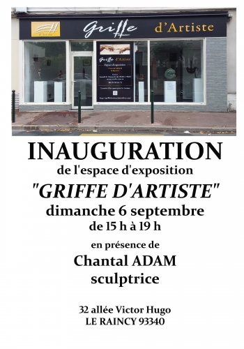 exposition,artiste,Chantal Adam,sculptrice,location,espace d'exposition,